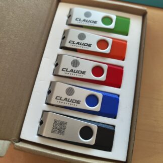 5 Clefs USB Aluminium gravées