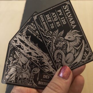 Custom metal collectible card – Laser engraving